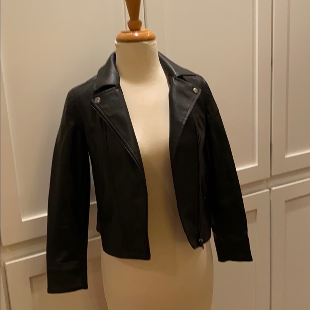 Tween Girl Faux Leather Jacket